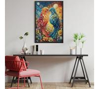 Phénix et Oiseau Bleu Puzzles 1000 Pièces pour Adultes Educa Challenge Créatif Difficile 3D Qualité Supérieure Décoration Moderne Relaxation Cadeau 1000 PCS