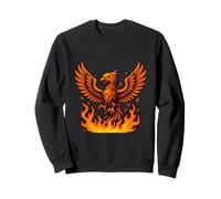 Phénix Flammes mythiques en Forme d'oiseau Sweatshirt