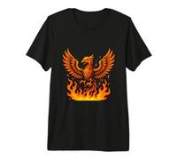 Phénix Flammes mythiques en Forme d'oiseau T-Shirt Haut de Gamme