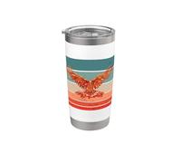 Phénix Oiseau mythique Phénix Feu Fenix Gobelet isotherme en acier inoxydable double paroi