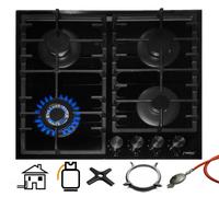 Phénix PG-603T Montage Cuisinière à Gaz Verre Plaque Cuisson 4 Flame Wok Essai