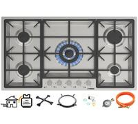 Phénix PS-905FL Flächenbündiges Montage Cuisinière à Gaz Inox Cuisson 5 Flame