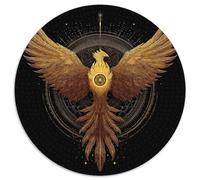 Phénix Reborn from The Ashes, Alchemical Symbols Puzzles pour Adultes 1000pcs (67.5x67.5cm),Jeux De Défi