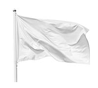 PHENO FLAGS Drapeau blanc à personnaliser 150x90 cm - extrêmement résistant aux intempéries, avec œillets en laiton, 100% polyester, coutures doubles robustes et couleurs éclatantes - symbole de paix