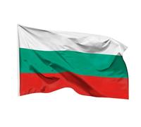 PHENO FLAGS Drapeau de la Bulgarie 90 x 150 cm - Drapeau national résistant aux intempéries en polyester avec double couture et œillets métalliques