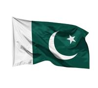 PHENO FLAGS Drapeau du Pakistan 90 x 150 cm - Drapeau national résistant aux intempéries en polyester avec double couture et œillets métalliques