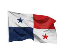 PHENO FLAGS Drapeau du Panama 90 x 150 cm - Drapeau national en polyester résistant aux intempéries avec double couture et œillets en métal