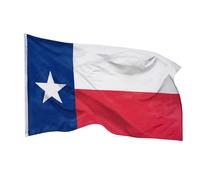 PHENO FLAGS Drapeau du Texas - drapeau texan 90 x 150 cm avec œillets en laiton - drapeau résistant pour le mât - 100% polyester
