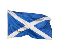 PHENO FLAGS Drapeau Ècosse 90x150cm - écossais - résistant aux intempéries, avec œillets en laiton, 100% polyester, coutures doubles robustes et couleurs éclatantes - pour les passionnés de drapeaux