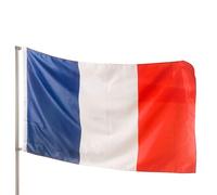 PHENO FLAGS Drapeau France 90x150cm - français - qualité premium - extrêmement résistant aux intempéries, avec œillets en laiton, 100% polyester, coutures doubles robustes & couleurs éclatantes