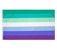 PHENO FLAGS Drapeau Gay Pride 90x150 cm - extrêmement résistant aux intempéries, avec œillets, 100% polyester, coutures doubles robustes & couleurs éclatantes - pour les passionnés de drapeaux
