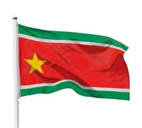PHENO FLAGS Drapeau Guadeloupe 90x150cm grand taille - guadeloupéenne - résistant aux intempéries, avec œillets en laiton, 100% polyester, coutures doubles robustes et couleurs éclatantes