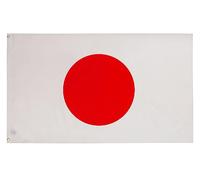 PHENO FLAGS Drapeau Japon 90x150cm - japonais décoration - résistant aux intempéries, avec œillets en laiton, 100% polyester, coutures doubles robustes et couleurs éclatantes