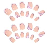PHENOFICE 1 Set de Faux Ongles à Presser en Abs Paillettes Brillantes, Application Rapide et Design Élégant pour Femmes et Adolescentes, Manucure Stylée Facile
