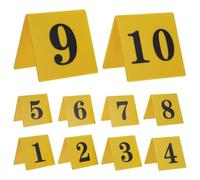 PHENOFICE 10 marqueurs de preuves : Décorations de scène de Crime | 1 à 10 tentes de scène de Crime pour Jeux à thème, fêtes d'halloween et Autres événements.