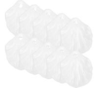 PHENOFICE 100 Breloques en Acrylique Blanc Trous, Décoratives et Faciles à Utiliser, Création de Bijoux DIY et Œuvres D'art