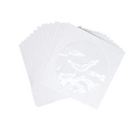 PHENOFICE 100pièces CD Paper Case avec Fenêtre Transparente De Rangement pour DVD Et CD Organisateur Pratique pour Maison Et Cinéma Blanc