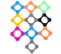 PHENOFICE 10pièces Lot de Anneaux Antidérapants Silicone pour Micro sans Fil Protection Anti-chute et Anti-roulis pour Karaoké Ktv Accessoires Colorés pour Scène et Conférence