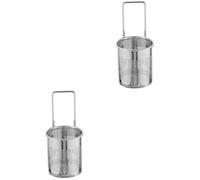 PHENOFICE 2 Pièces crochet hot pot à travers le filet écumoire passoire louche cesta marmite électrique para Support suspendu pour plat à fondue grillage fin panier Acier inoxydable