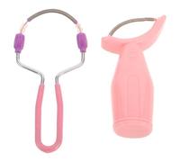 PHENOFICE 2 pièces Épilateur Visage Manuel à Ressort Outil Portable pour Élimination Rapide des Poils Du Visage Absorbeur de Transpiration Épilateur Facial Femme Précis pour Lèvre