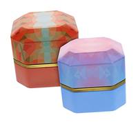 PHENOFICE 2 Pièces pot de bougie chic boîtes à thé pour thé en vrac boîte de bonbons coffret de the boite de the bidon de stockage délicat boîte à thé domestique Fer