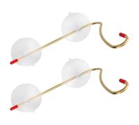 PHENOFICE 2 Pièces Support à Ventouse pour Mangeoire à Oiseaux en Cuivre et Plastique, sans Perçage, Adapté aux Lanternes et Carillons, pour Surfaces Vitrées et Fenêtres
