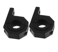 PHENOFICE 2 Pièces Support de Phare de Moto Noir en Caoutchouc et Plastique | Fixation Sécurisée sans Outil, pour Conduite Moto et Voiture, Maintien Stable des Éclairages et Barres