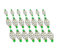 PHENOFICE 21 Pièces Accessoire de Pêche Feeder en Métal, Panier Cage Creux | Fixation Sûre, Format Léger et Facile à Transporter, pour Coffret D’outils et Montages en Ligne