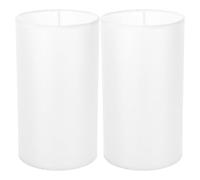 PHENOFICE 2pièces Abat-jour Tissu Blanc pour Lampe de Table ou Applique Couvre Lampe Décoratif Résistant Facile à Installer pour Chambre Salon Bureau