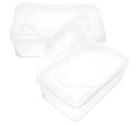 PHENOFICE 2pièces Distributeur De Lingettes Humides Boîte à Lingettes Pour Conteneur De Rangement Pour Salle De Bain Chambre Ou Bureau