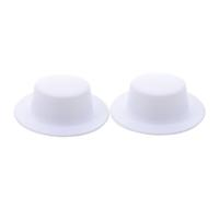 PHENOFICE 2pièces Mini Chapeaux Hauts Forme DIY Billycock Accessoires Coiffure Décoratifs Faits Main pour Clips Cheveux