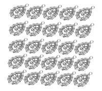 PHENOFICE 30 pièces Breloques Pendentifs Araignée Creux Alliage Brillant pour Artisanat Bijoux DIY Cadeau Charm Halloween