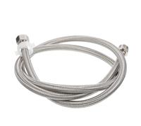 PHENOFICE 304 Tube Prolongateur Machine a Laver Extenseur Connecteur Tuyau Canal Braisé Acier Buse Entrée Corde Trempeur Ligne D'alimentation En Eau Caoutchouc Epdm Silver