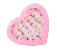 PHENOFICE 36 Pièces Bagues Garçon Fille Colorées Ajustables pour Filles Bijoux Amusants Alliage avec Motifs Variés Cadeau Anniversaire et Accessoire de Fête pour Collection Jeunesse