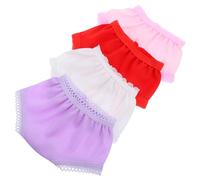 PHENOFICE 4 Pièces Culottes pour Poupée sous-vêtements De Poupée Réutilisables Lot de Style Aléatoire Lavable