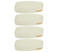 PHENOFICE 4 Pièces Poignée Carrée Beige en Pom pour Stores à Enrouleur | Prise Confortable, Compatibilité, Ouverture Facile, Design Minimaliste, pour Stores et Volets Résidentiels