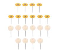 PHENOFICE 40pièces Roue de Polissage Laine avec Poignée Tampons de Polissage Laine pour Perceuse Meuleuse Angulaire Lot de Couleurs Assorties pour Métal Pierre et Bijoux Couleur Aléatoire