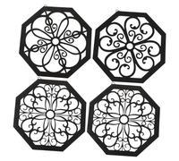 PHENOFICE 4pièces Décor Mural Bois Sculpté Appliques Pour Décoration Intérieure Élégante Et Chaleureuse