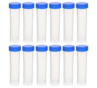 PHENOFICE 50 Tubes Coniques en Plastique 50 Ml Bouchons, Ultra-transparents et Précis, Pack de 50 Pièces pour Analyse Biomédicale et Biochimie en Laboratoire Couleur Couleur Aléatoire