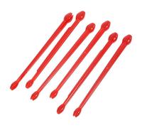 PHENOFICE 6pcs Outil pour Retirer Hameçons Rouge en PP Résistant Opération Main, Détacheur D'hameçon Multifonction pour Pêche en Eau Douce