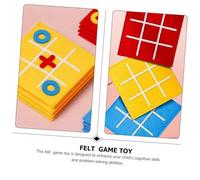 PHENOFICE 9 Pièces Jeu de Société Mini Cases Feutre pour Garçon Fille Interactif Éducatif Portable Développement Stratégique et de Problèmes