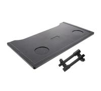 PHENOFICE Accessoire Pratique pour pour Personnes Âgées et Handicapées Plateau Noir en Plastique et Acier Inoxydable, Portable Fauteuil Roulant pour Écrire et Lire