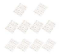 PHENOFICE Autocollants pour Ongles à Fleurs Délicats en Pvc, 10 Feuilles, Méthode D'application Simple, Décoration DIY Élégante et Pratique pour Manucure