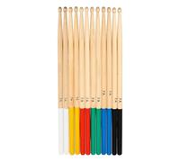 PHENOFICE Baguettes de Batterie en Bois D'érable 6 Paires, Outil de Percussion Antidérapant Pratique Quotidienne Cafés