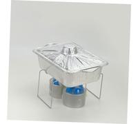 PHENOFICE Barquette Aluminium Jetable avec Couvercle Tinfoil Pot et Haute Température pour Cuisson Grillades Four Micro Ondes et Barbecue Accessoire Pâtisserie Multifonction pour Poisson