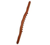 PHENOFICE Bâton de Massage Bois Perles Portable pour Corps Dos Jambes Stick Musculaire Doux pour Gua Sha Outil Manuel de Relaxation et Fatigue