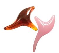 PHENOFICE Bâton de Massage des Pieds Thaï pour Réflexologie et Stimulation des Points D'acupression en Résine Naturelle 2pcs Favorisant la Circulation Sanguine