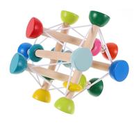 PHENOFICE Bois Balle Élastique Colorée pour Garçon Fille Activité de Préhension Créative Stimule la Motricité Coordination Visuelle des Tout-Petits et Sûr