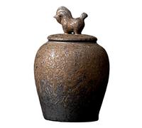 PHENOFICE Boîte à thé en céramique étanche refermable ménage Bocal de conservation pour thé Petit avec contact alimentaire Durable et couvercle pratique