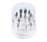 PHENOFICE Boîte de Rangement Blanche Support de Présentation et Protection pour Embouts de Clous en Abs 48 Trous pour Usage Professionnel Domicile